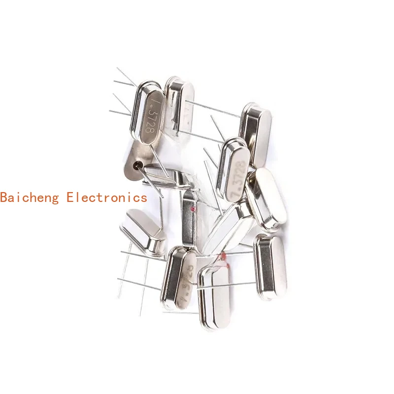 100PCS 7.3728MHz 7.3728 MHz 7.3728M Passive Quartz Resonator Crystal Oscillator HC-49S Through Holes DIY Kit