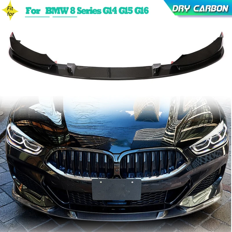 

Prepreg сухой карбоновый передний бампер, спойлер для BMW 8 серии G14 G15 G16 M-Sport 2D 4D 2018-2022, передняя губа, фартук для подбородка, комплект кузова