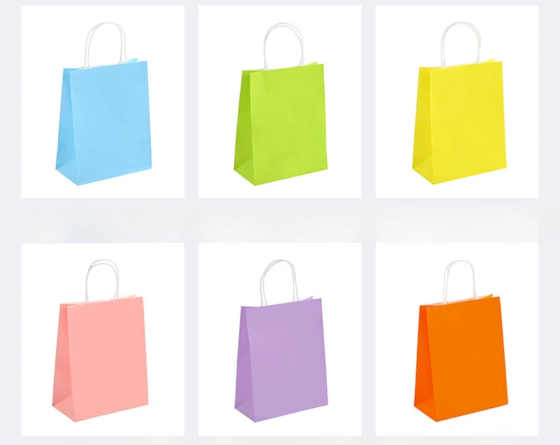 Color Reinforce Thickened Kraft Paper Handbag Free Custom Logo Multi-color Packaging Bag Customized Handbag for Gift Clothing 5 Sb8b33d3ef43d40559daed7cdca9a6130n
