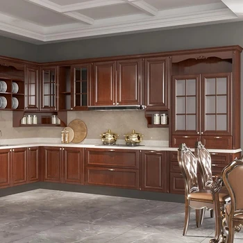 ตู้ครัว สไตล์ยุโรปแบบดั้งเดิม 	   ชุดครัวสำเร็จรูปสไตล์ยุโรป, ปรับแต่งได้, เฟอร์นิเจอร์ครัว 2