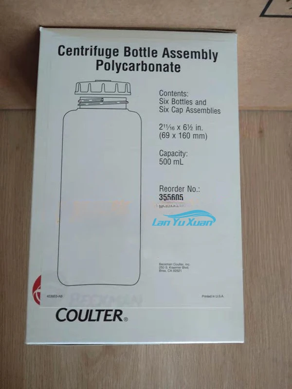 

Beckman 500ml Centrifuge Bottle 355605 With Sealing Cap 6Pcs/Box