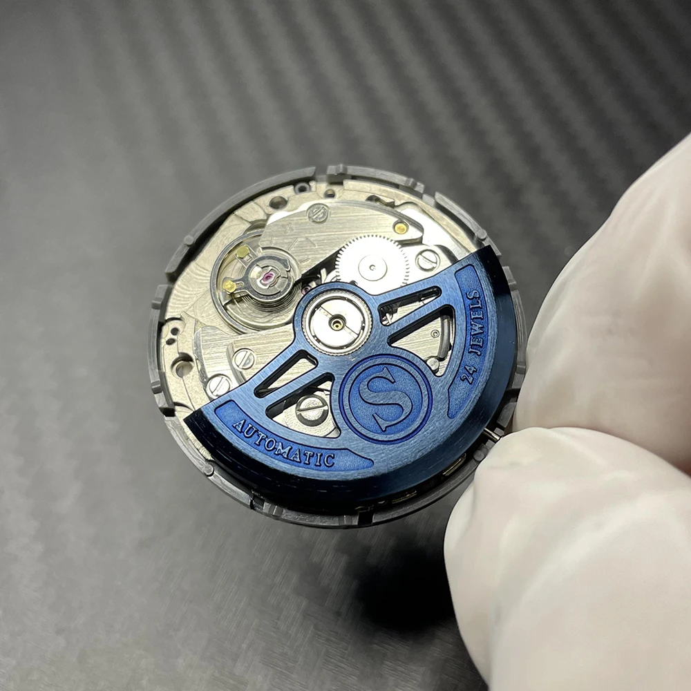 Mod Seiko NH35A Movement Modification Blue Luminous with
