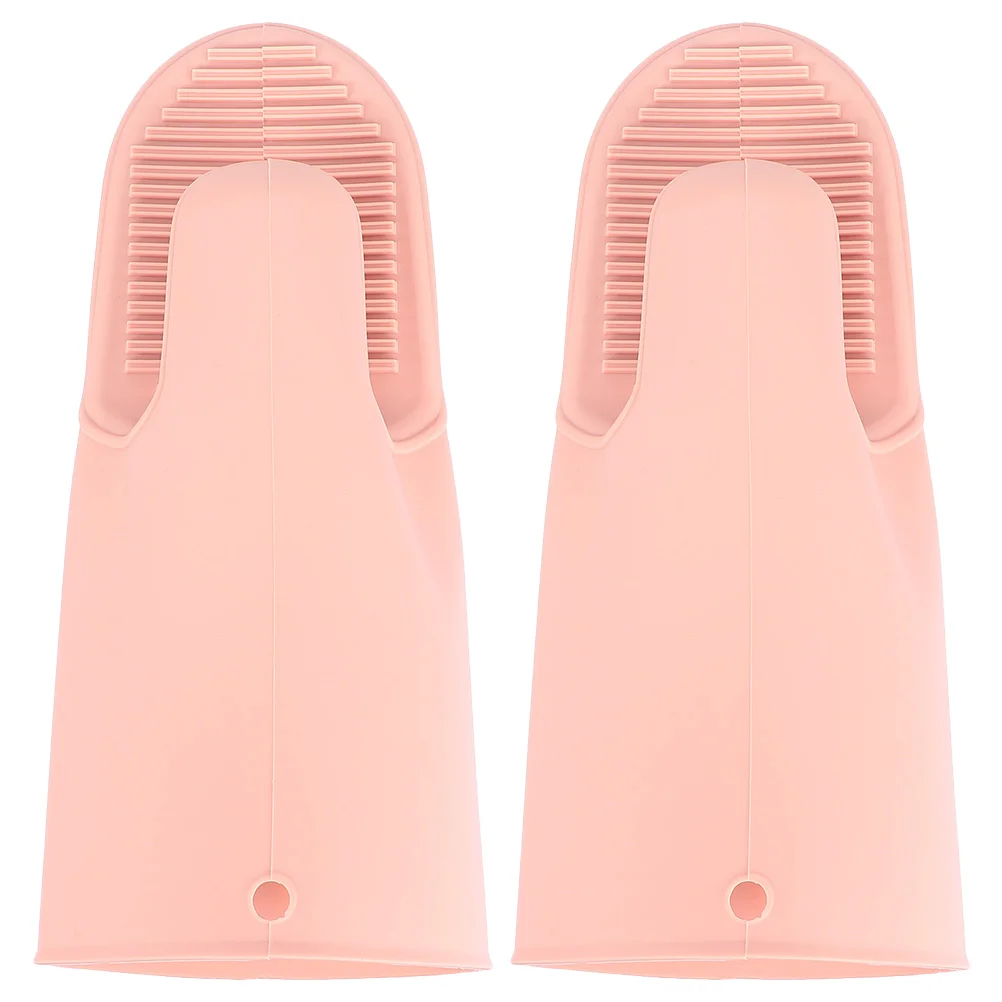 

2 Pcs Anti-scald Silicone Gloves Kitchen Oven Mitts Kids Items Baking Mittens Silica Gel Cooking