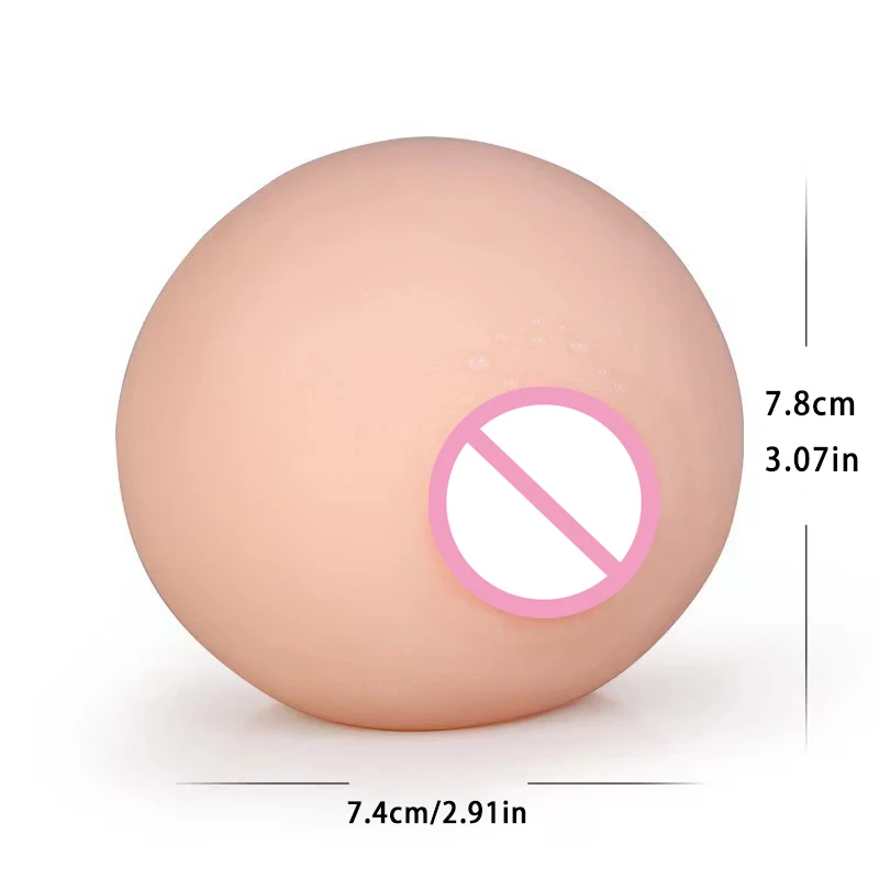 Artificial Chest Fake Silicone Breast Toys men sex toys women silicone fake boobs Men Masturbator Stress Squeeze Ball Soft Mini Boobs Toy Pocket Pussy Adult Products