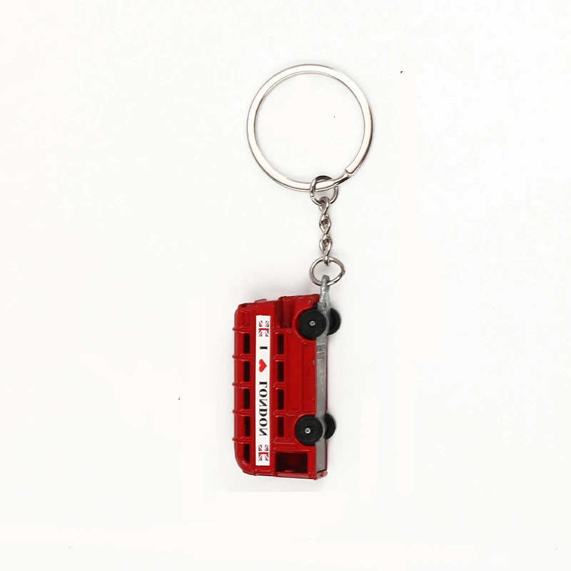 London Red Key organizer Mail Box Key Holder Pendant Keychain Souvenir Gifts Men Ring friends gift