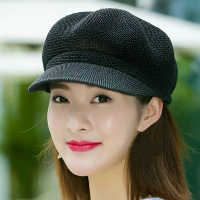 

Womans Hat Summer Straw Hat for Women Sun Hat Breathable Cap Outdoor Casual Hat Octagonal Hats Beret Hat Women Beret Hat