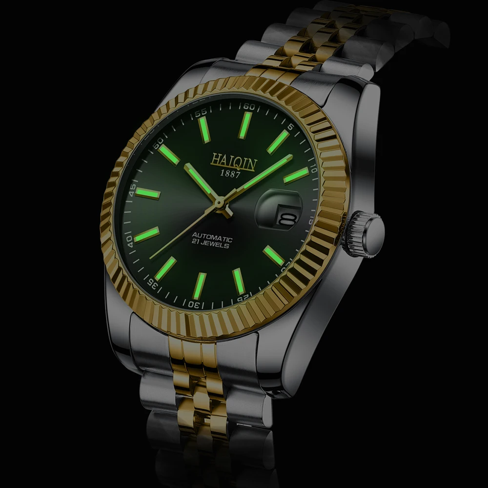 New High End Brand Automatic Self Wind Mens Watches Business Sport Mechanical Watches Fashion Luxury Stainless Steel AAA Clocks