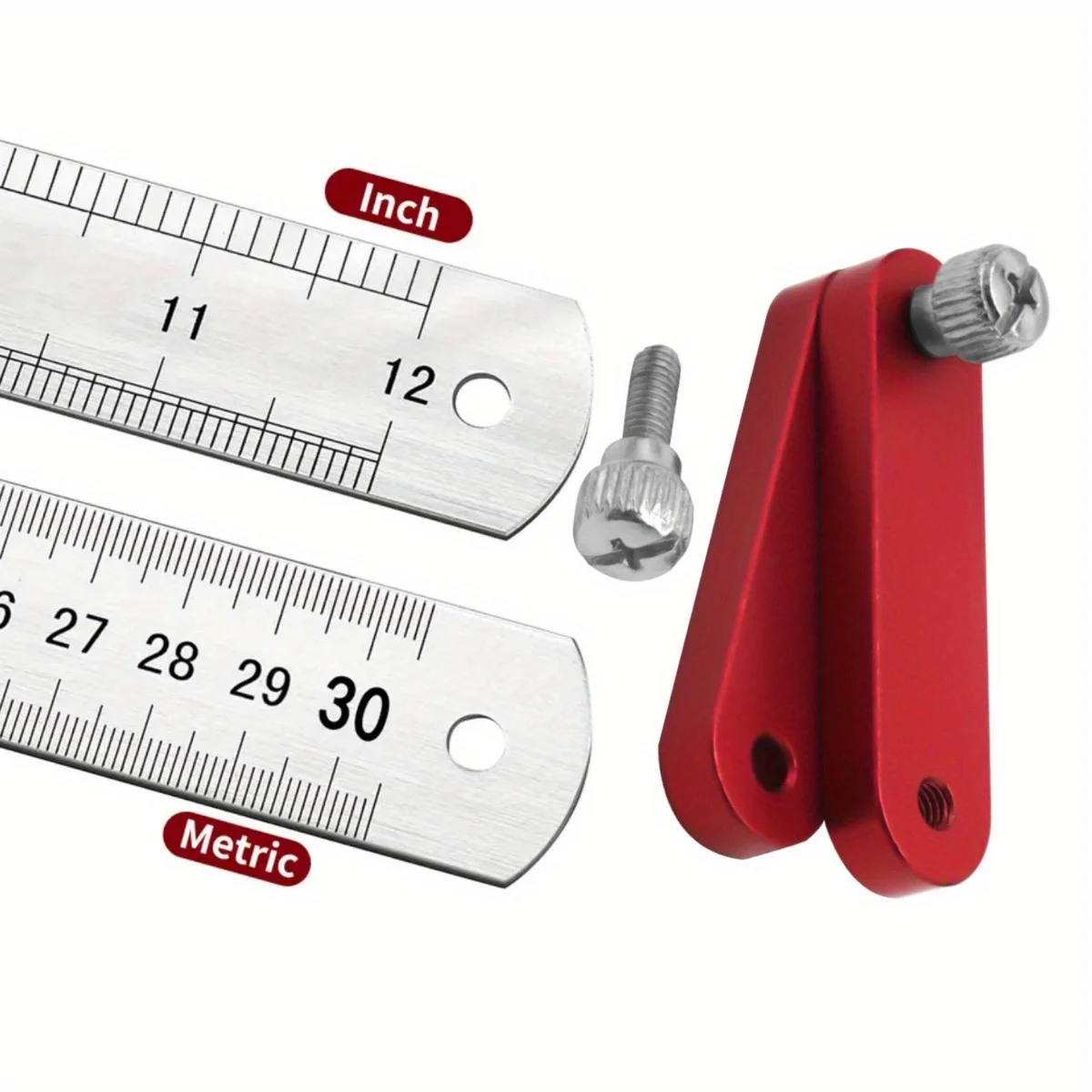 Carpentry Square Carpentry Gauge Woodworking Gauge Woodworking Ruler Scribing Tool Carpenter Square Combination Right Angle Ruler Ruler Positioning Block Adjustment Positioning Limit Scriber Line Marking Gauge