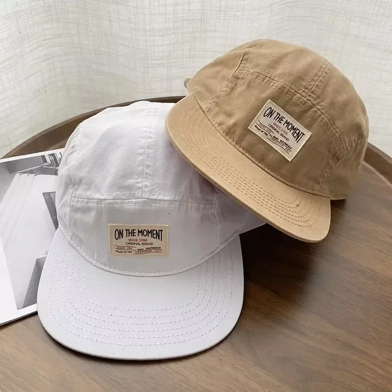 

Embroidery on The Moment Baseball Caps for Men Women Bone Snapbacks Black Sports Hats Street Art Hip Hop Cap Hat