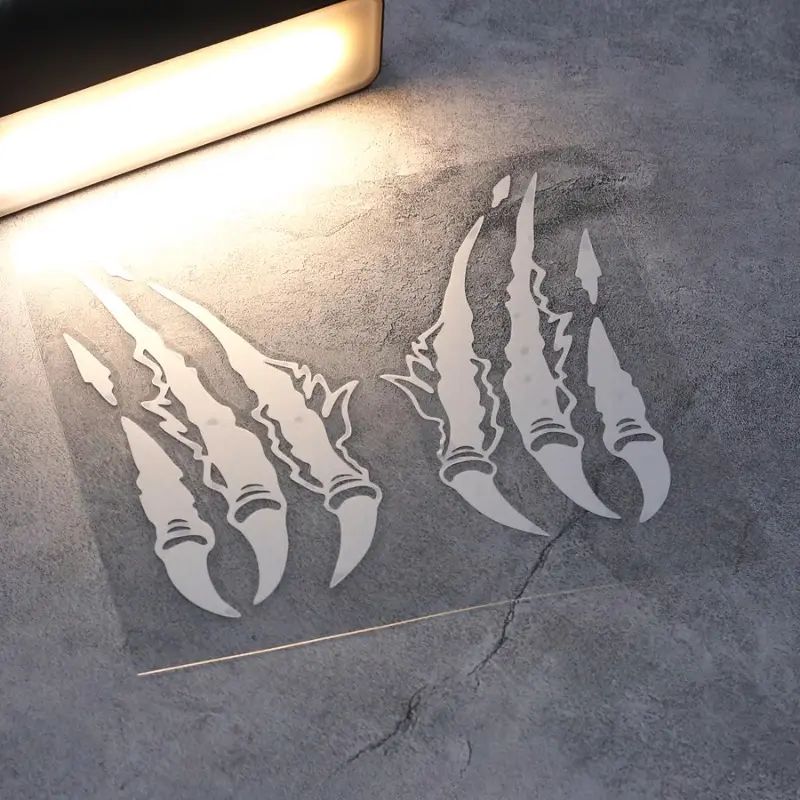 2PCS Motorcycle Stickers Monster Claw Scratch for Cafe Racer Racing Helmet Windshield Waterproof Vinyl Decals Autocollants Moto - Image 4