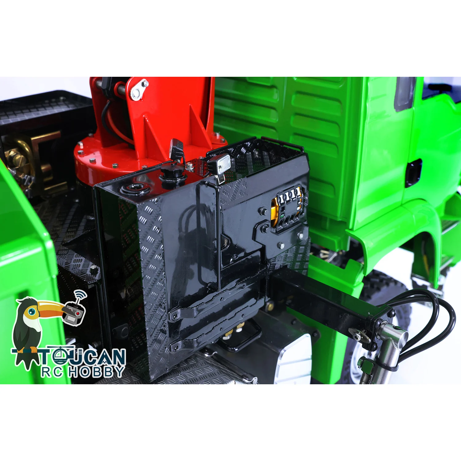 1/14 LESU RC Dumper Car 8*8 Roll On/Off Hydraulic Crane Tipper Truck Reversing Valve Painted Assembled Electric Toys THZH1310 5