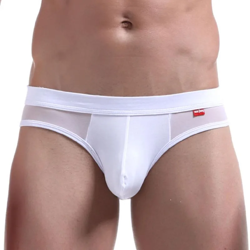 New Mens Back Hollow Out Briefs Transparent Mesh Sexy U Convex Penis Pouch Thongs Gay Underwear Erotic Fetish Jockstrap Lingerie 2