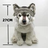 Coyote High Fidelity Anime Cute Gray Wolf Plushie Dog Plush Toys Lifelike Animals Simulation Stuffed Doll Kawai Toy Gifts Kids 2