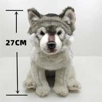 Coyote High Fidelity Anime Cute Gray Wolf Plushie Dog Plush Toys Lifelike Animals Simulation Stuffed Doll Kawai Toy Gifts Kids 2