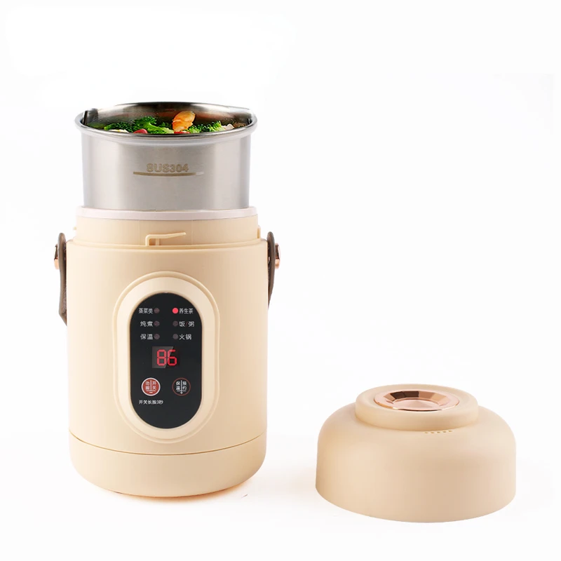 Electric Kettle Rice Cooker Lunch Box Portable Mini Soup Stew Slow Cooking Pot Porridge Food Steamer Noodles Pasta Heater Hotpot electric cooking pot