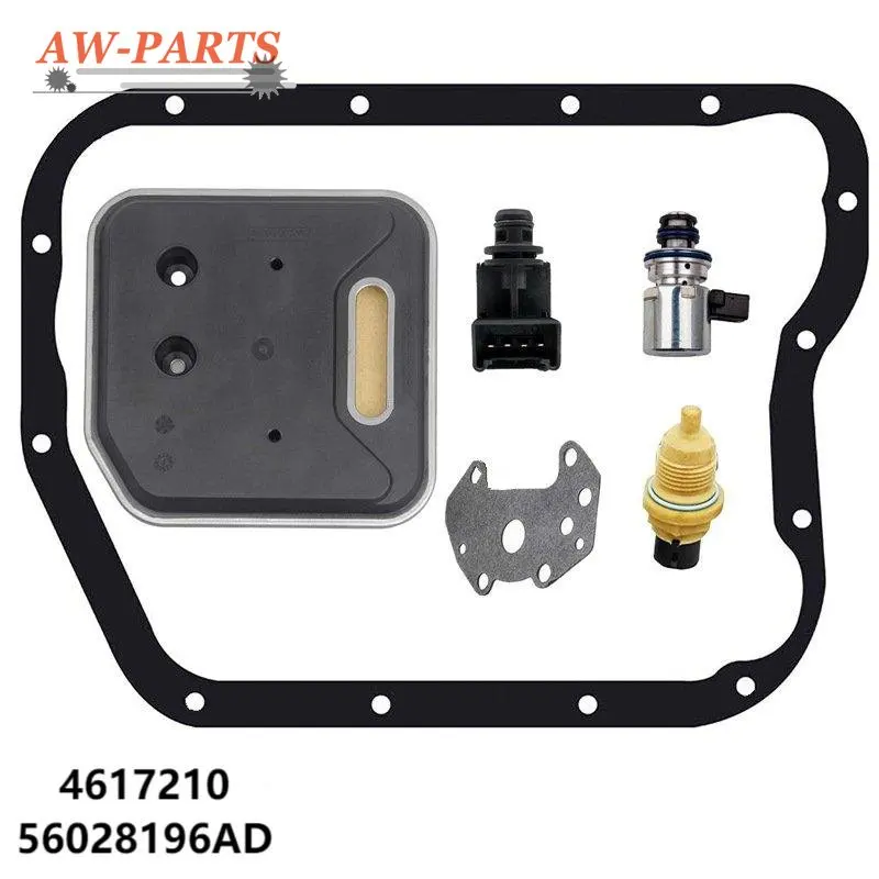 

Car Accessories A518 42RE 4617210 Transmission solenoid valve kit w/Pressure Sensor, Speed Sensor for Dodge Jeep Chrysler