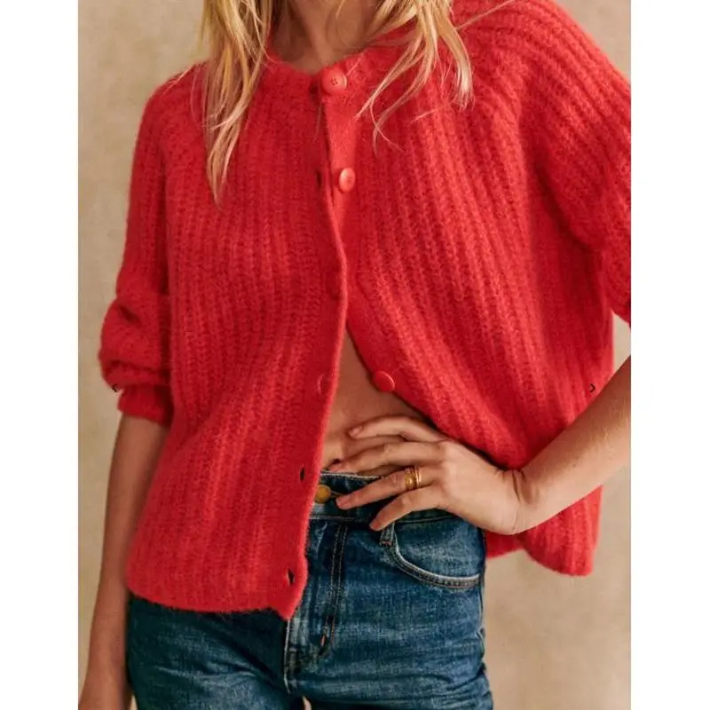 Cardigan Poncho Vintage En Acrylique - Col Avec Franges Et Boutons - Taille Unique - Occasion Très Bon état