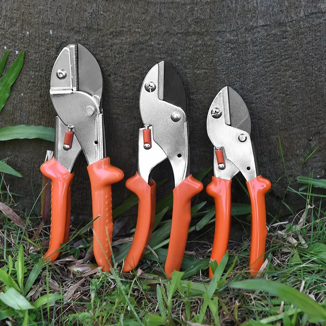 Sk5 Acélkert Prunin Secateurs Metsző Ollóval Fogantyúk Kertészeti Olló Bonsai Cutters Szerszám