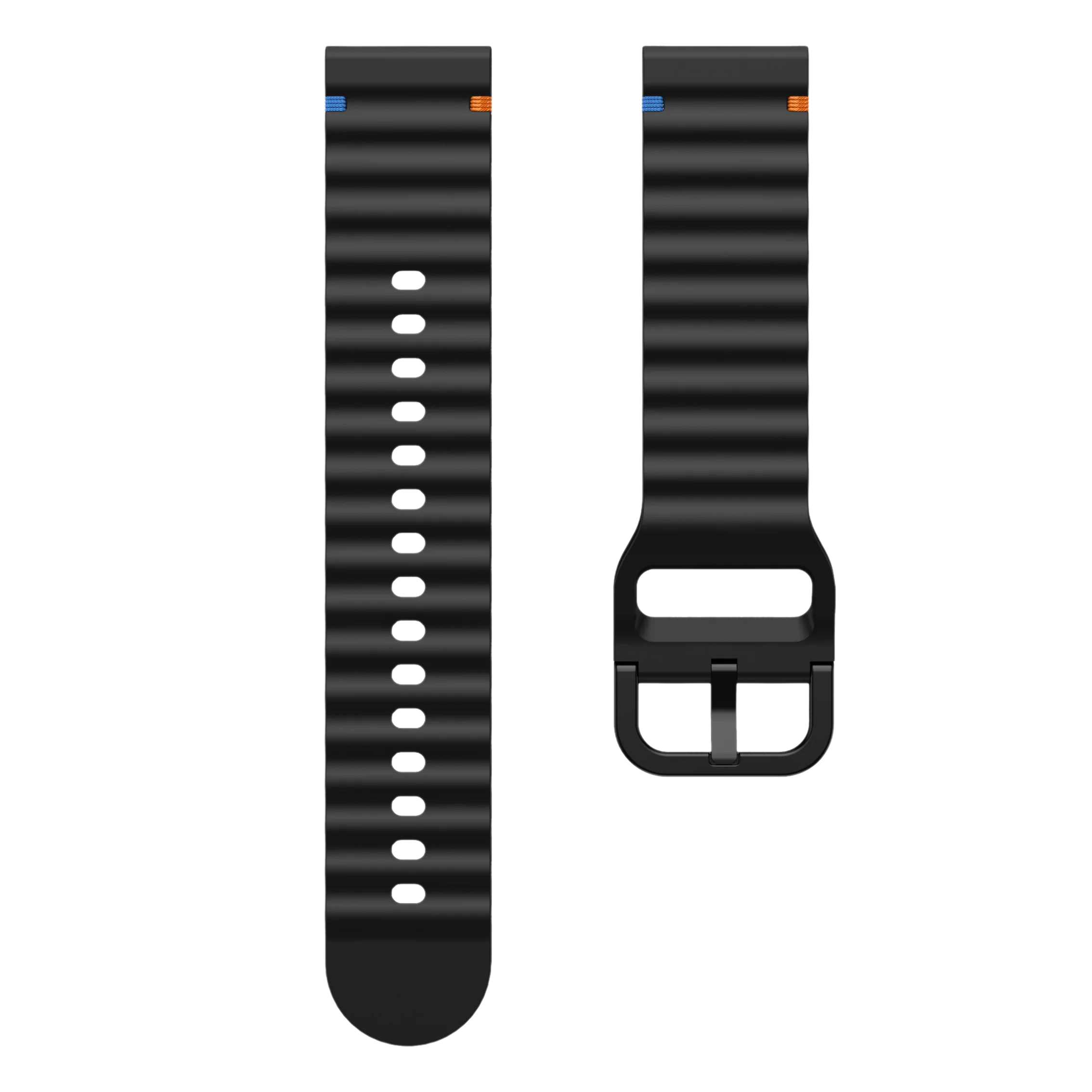 Silicone Sport Loop Band - Premium Watch Strap Replacement in 22mm