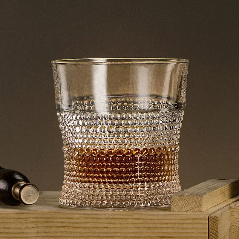 300ml Elegant Glass Glasses Cups for Home Bar Transparent Drinkware Whiskey Glass Wine Cups Creative European Beer Cup