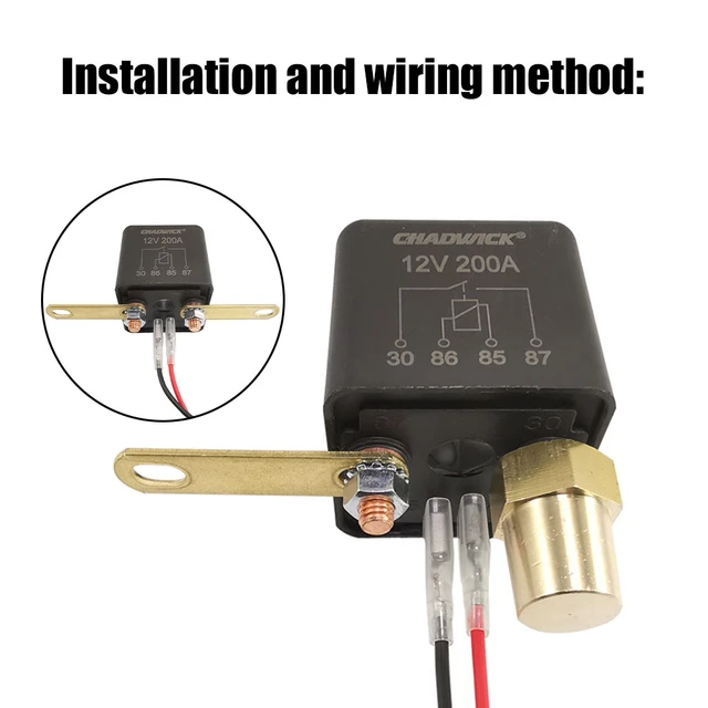 Interruptor de batería de coche de 12V, 120A/200A, interruptor de Control  de mandos a distancia inalámbricos automático, relé de desconexión de  batería de coche, interruptor aislador de corte - AliExpress