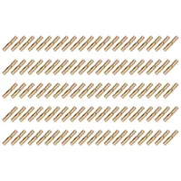 100 ชิ้นทองเหลืองปกปิดบานพับบาร์เรลเครื่องประดับไม้กล่องตู้ที่มองไม่เห็นบานพับเฟอร์นิเจอร์ 4X20mm - Hot 1