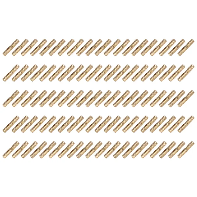 100 ชิ้นทองเหลืองปกปิดบานพับบาร์เรลเครื่องประดับไม้กล่องตู้ที่มองไม่เห็นบานพับเฟอร์นิเจอร์ 4X20mm - Hot 1