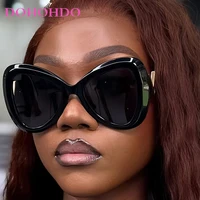 2025 nouvelle mode grand cadre oeil de chat papillon femmes lunettes de soleil de luxe concepteur hommes lunettes de soleil en plein air voyage lunettes femme UV400 3