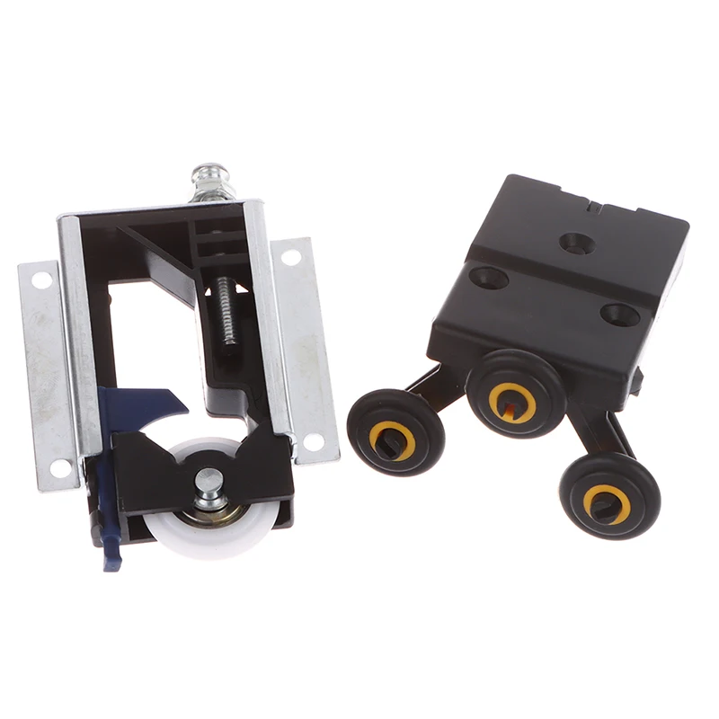 Sliding Door Roller Sliding Door Pulley Sliding Wardrobe Door Part Top/bottom Down Wheels/Runner/Guides Kit Side-mounted Hanging