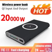 Wireless Power Bank 20000mAh Two-way Super-Fast Charging Power Bank Portable Type-c External Battery Pack Charger Universal 1