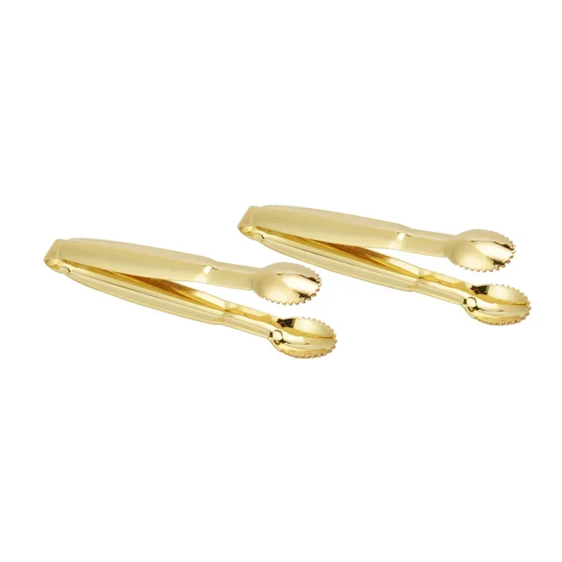 Stainless Steel Tongs Tea Bag Tongs Coffee Sugar Clip Stainless Steel Tweezer Mini Clamp Tong Clips Coffee Little Tea Clips Hot Kitchen Bar Tool Supply 1pc