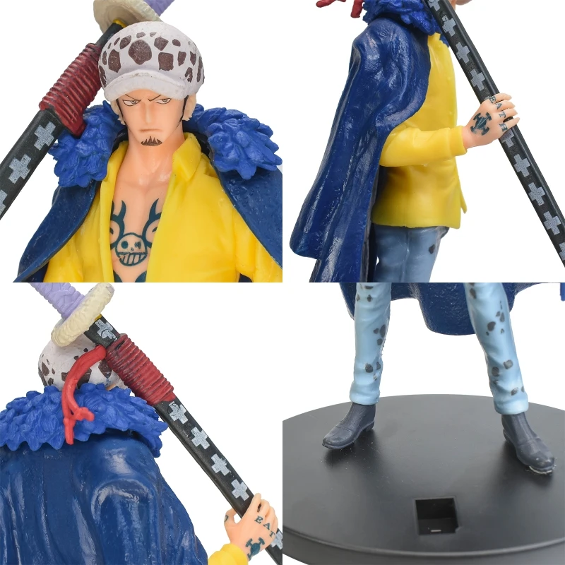 Hot 18cm/7.1nch Anime Figure One Piece DXF Wano Country Trafalgar Law PVC Collection Model Dolls Toy For Gift 18cm 6