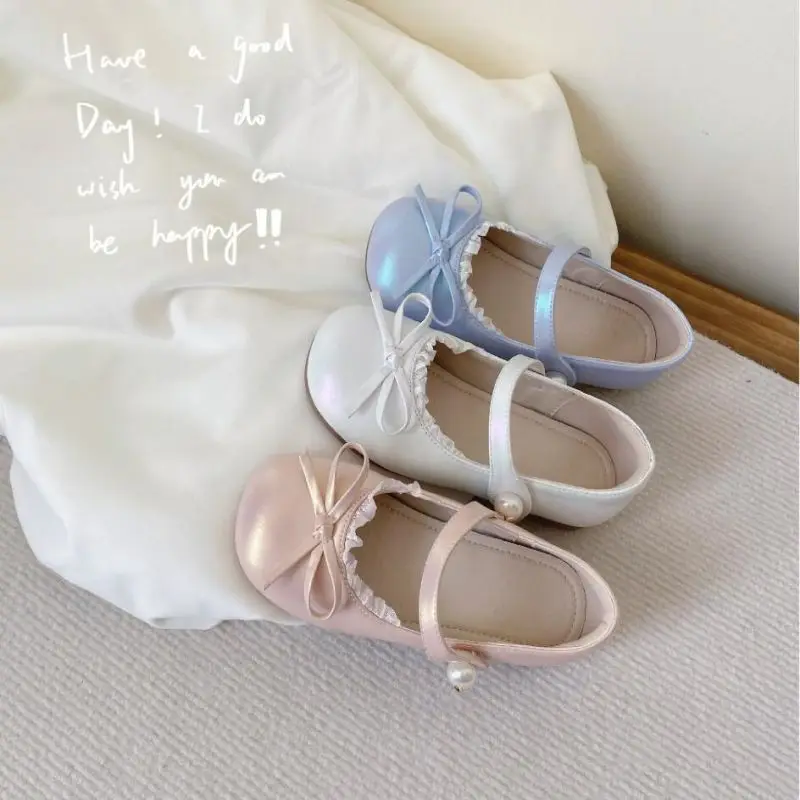 

Girls Pointed Leather Shoes Kids Fashion Oxfords Spring Autumn Childen's Flats Casual Soft Single Shoes Princess Shoes