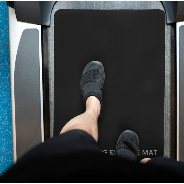 Black Noise-Absorbing Mat for Treadmills Non-Slip Shock-Absorbing PU Vibration Pad Exercise Equipment Floor Pad 3