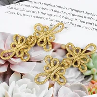 5/10PCS Chinese Knot Button Wire Chinese Cheongsam Button Dragonfly Knot Fastener Closures DIY Apparel Sewing Supplies 2