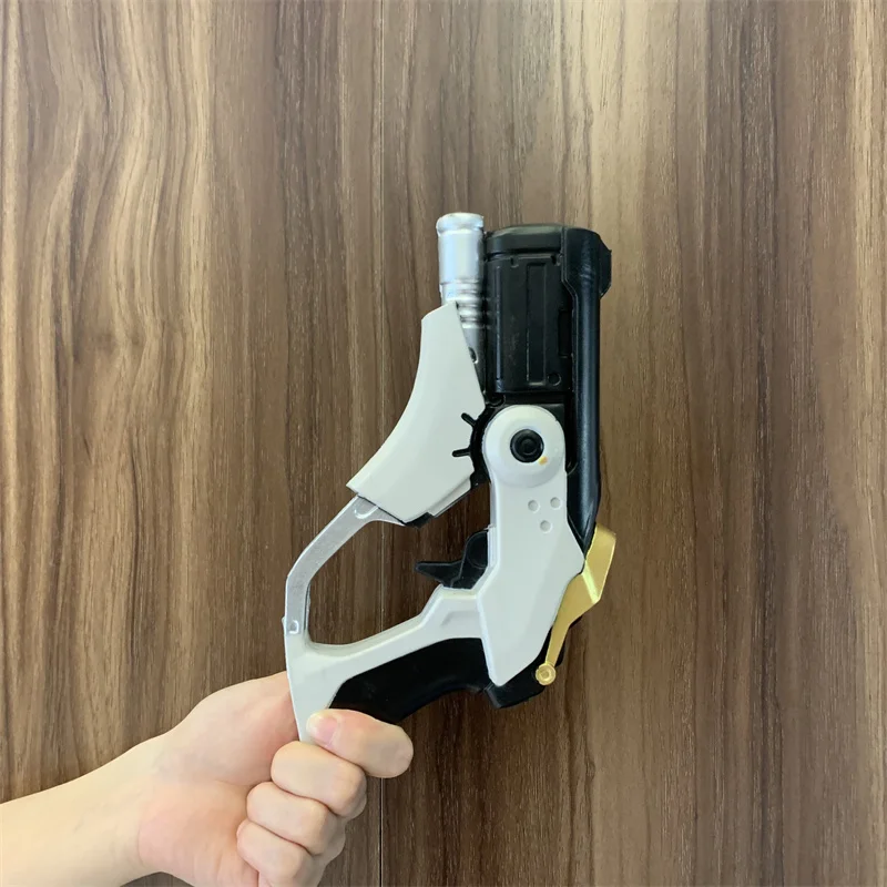 Game OW Angels Revolvers Weapon Gun 1:1 Cosplay Safety PU Gift Outdoor Toy Rubber Soldier 76 D. va Tracer No Shooting