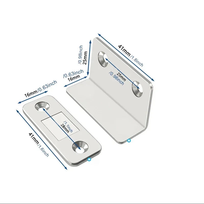 Invisible Magnetic Door Latch with Strong Adhesion and Seamless Release