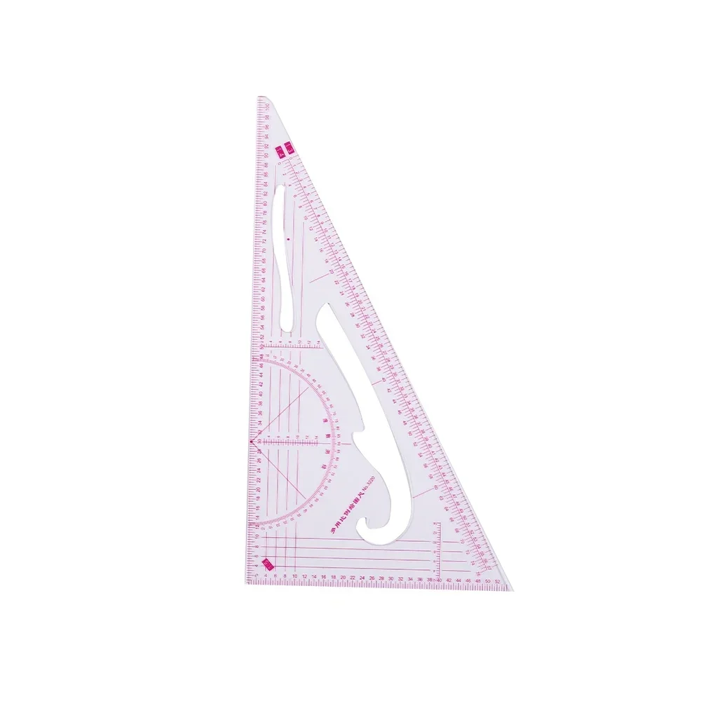 مسطرة مثلث للخياطة للخياطة ، المرقعة ، رسم الملابس ، صنع الألواح ، قياس مستقيم ، متري ، قابل للانحناء