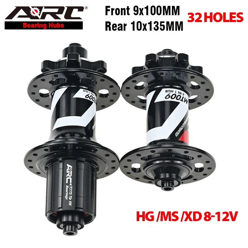 ARC 6 Pawls Hub MT009 MTB Hub Front 9x100 Rear 10x135mm 6 Bolt Disc Brake Bike Bicycle HG Micro Spline Sram XD 8 9 10 11 12v
