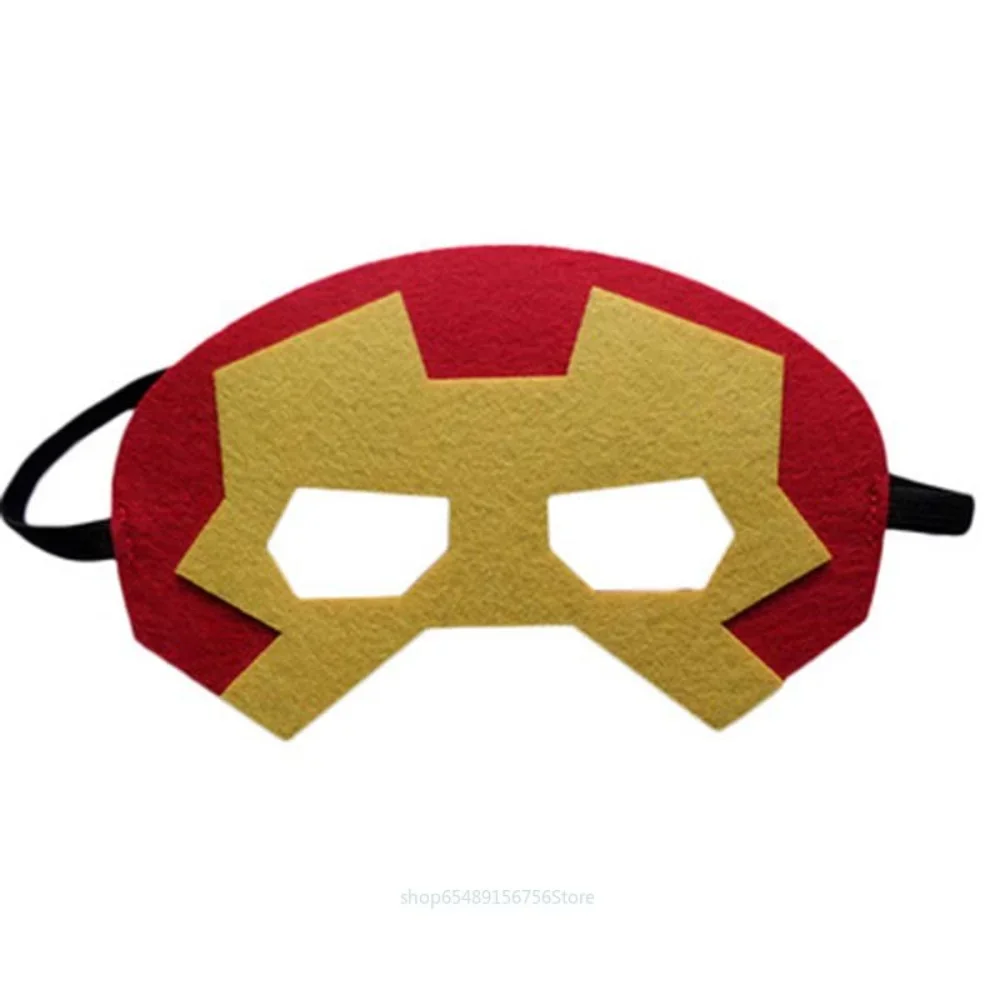 Supereroe Party Mask Cosplay Spiderman Hulk Captain America Iron Man Kids Masquerade Halloween Gift Eyeshade Feltro Mask