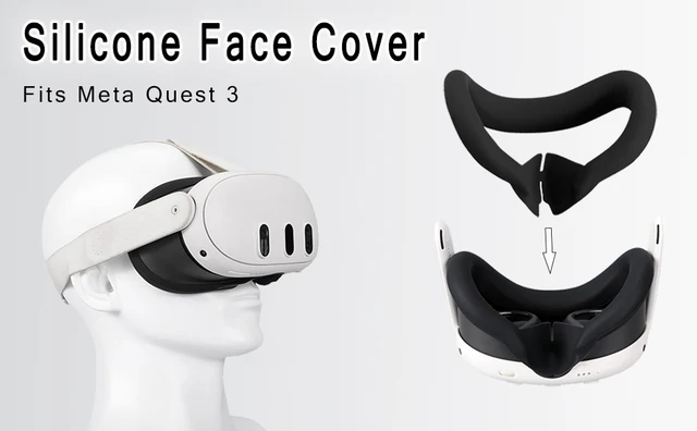 Silicone Face Mask Cover for Meta Quest 3 Facial Interface Replacement Pad  Breathable Sweatproof Face Pad For Quest3 Accessories - AliExpress