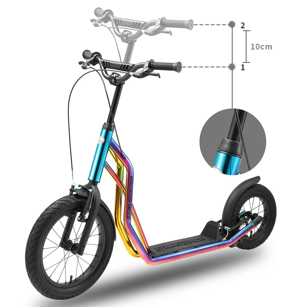 16 Inch Aluminium Alloy Air Wheel Pedal Fold Scooter, Fitness Bicycle With Double V Brake