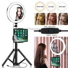 

Selfie Ring Light Photography Led Rim Of Lamp With Mobile Holder Support Tripod Stand Ringlight For Live Video Streaming USB