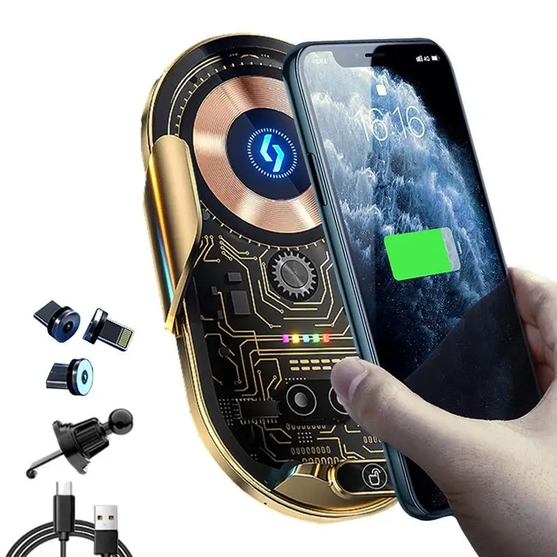 

Wireless Car Charger Mount Air Vent Magnet Accessories Magnetic Electric Phone Holder For Car Mobile Phone Bracket Fast Charging