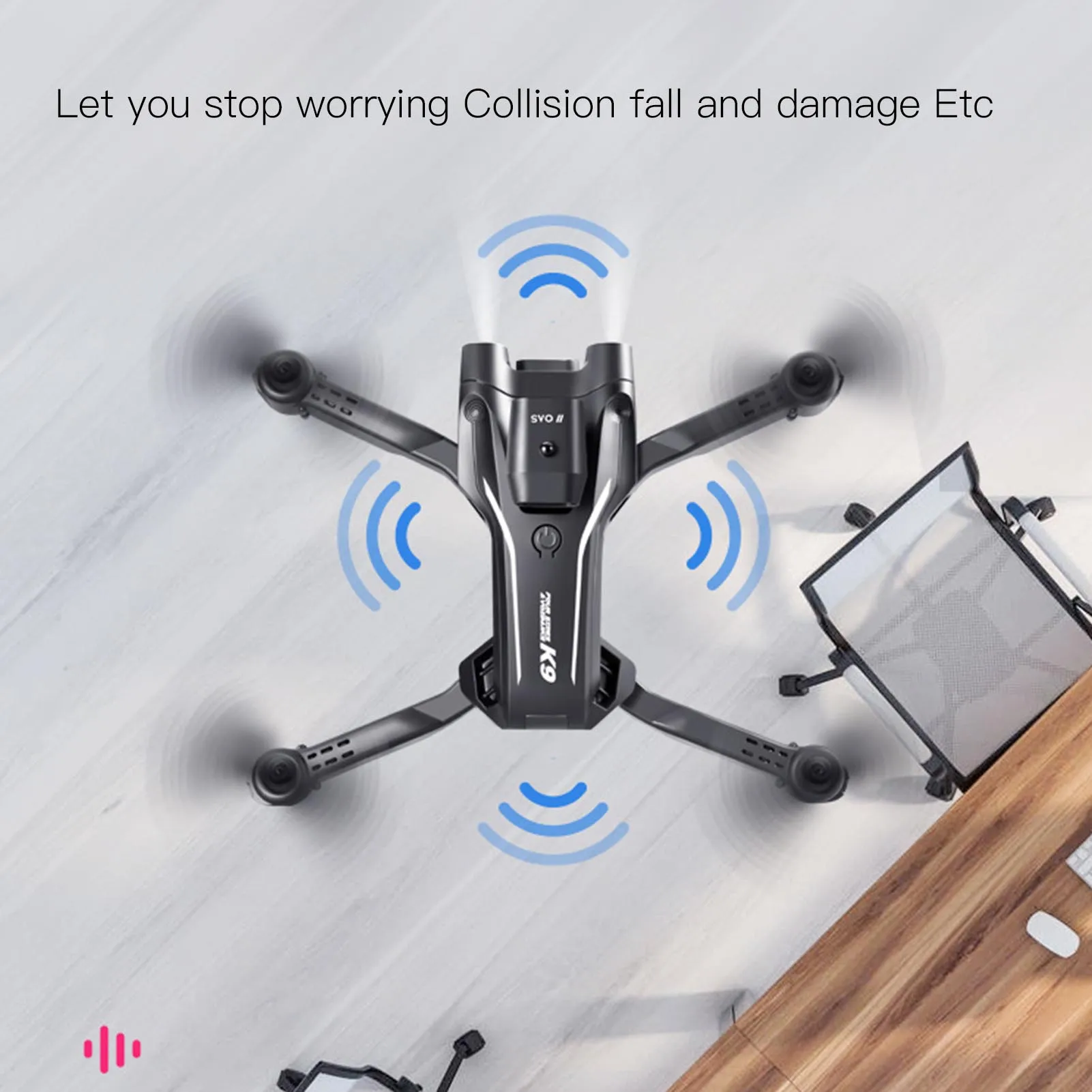 Drone Quadcopter UAV RC Quadcopter Gesture Shooting 4K Camera 4 Way Obstacle Avoidance for Above 14 Years Old for Outdoor