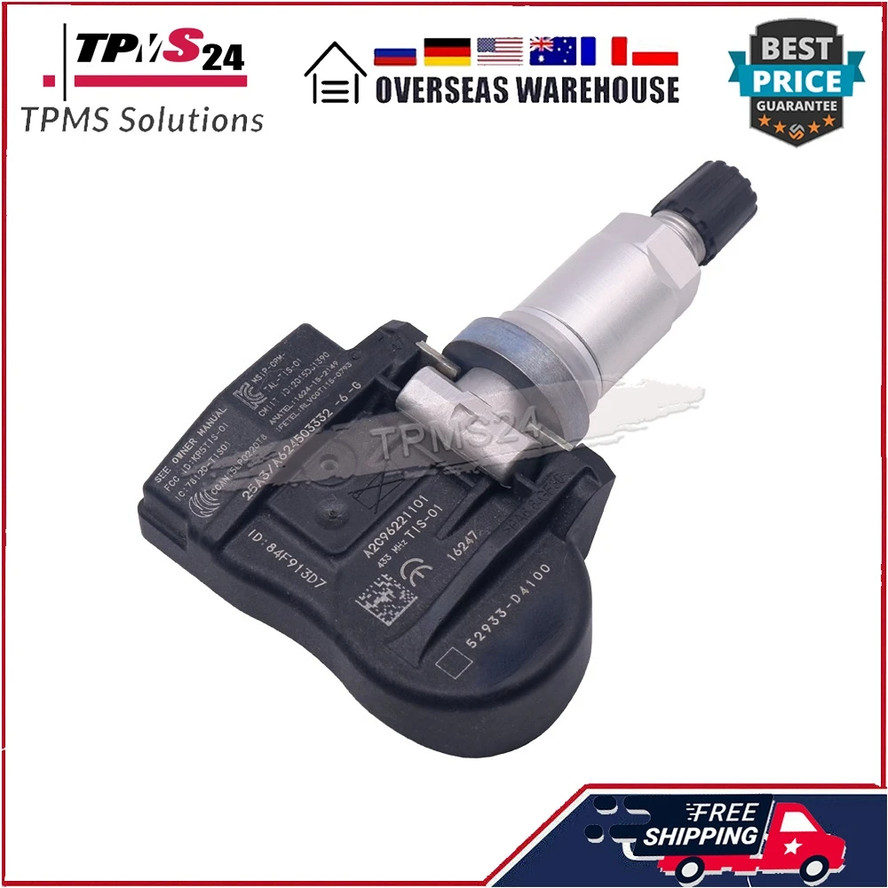 4PCS Ÿ̾ з  52933-D4100 TPMS 2017 2018 2019 KIA Optima Sportage Sorento Genesis Ioniq 52933D4100 52933-D9100