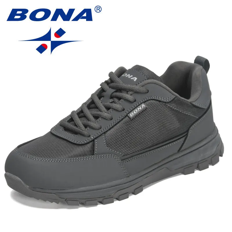 

BONA New Arrival Outdoor Jogging Classics Style Men Hiking Shoes Lace Up Men Sport Shoes Trekking Sneakers Fast Free Shipping
