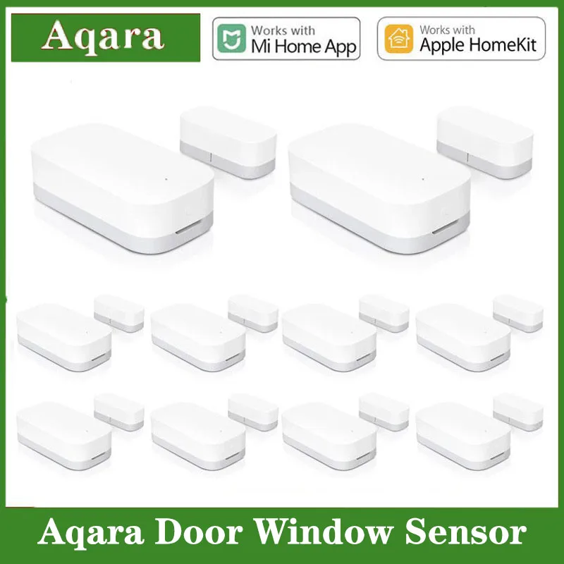 Aqara-mini Sensor de Porta e Janela Inteligente Zigbee Conexão sem Fio Trabalhar com Aplicativo Homekit para Xiaomi Mijia mi Home