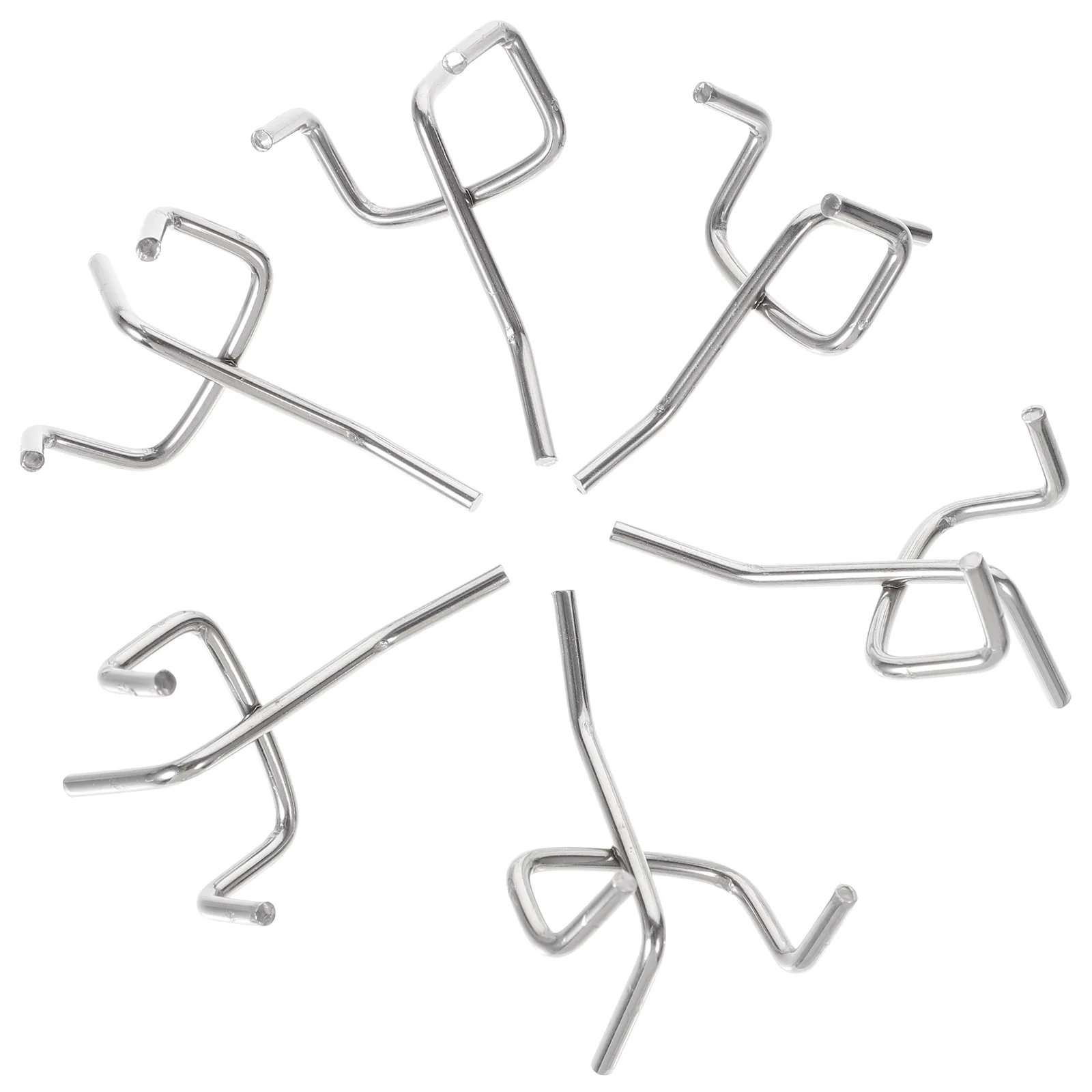 

50 Pcs Peg Board Hook Utility Hooks Home for Pegboard Metal Clothing Rack Accessories Shelving Iron Garage Pegs Clothes Hanger
