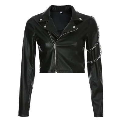 Leather Jacket Cropped Street | Leather Cropped Jacket
